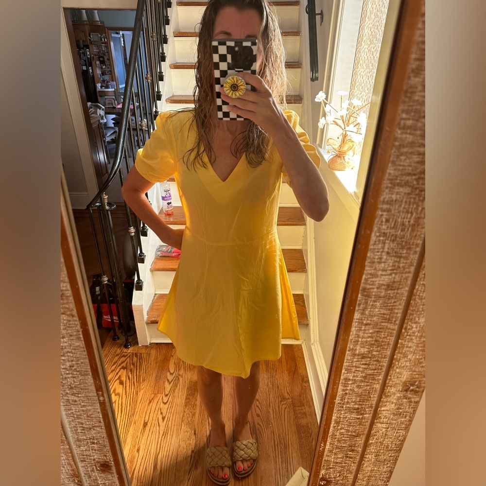 Yellow summer Vero Moda dress, XS